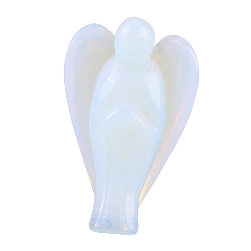1.5inch Beautiful Natural Opal Angel Shape Crystal Healing Stone Gift