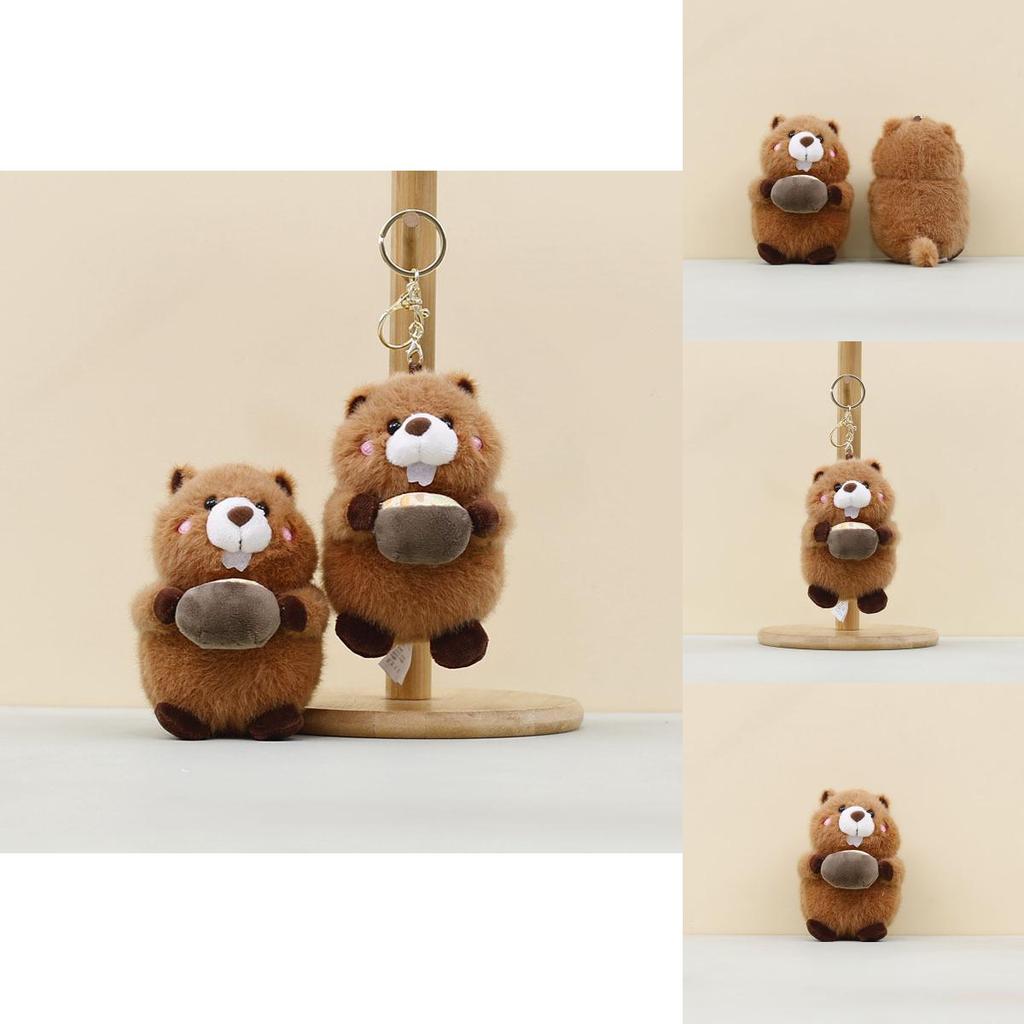 Marmoset Soft Plush Doll Keyring For Children Kids Gift Animal Bag Accessory