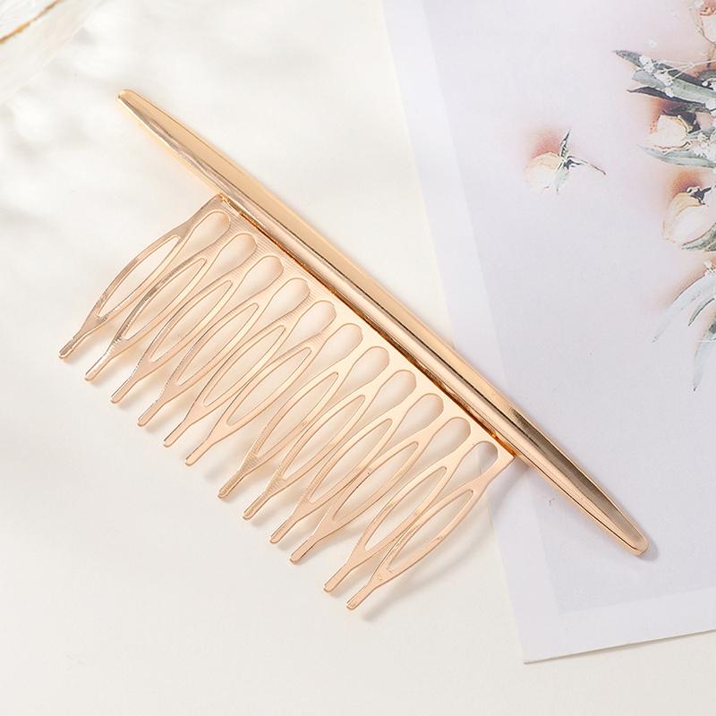 Metal Hair Combs Shiny Fashion Scratch-free Durable Hair Accessories for Girls Bridal Party Wedding Hair Decor