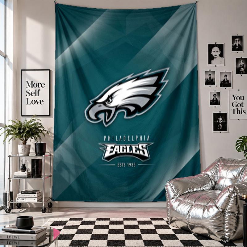 Philadelphia Eagles Wandteppich Heimdekoration Wandbehang Tuch für Schlafzimmer Wohnzimmer Hintergrund