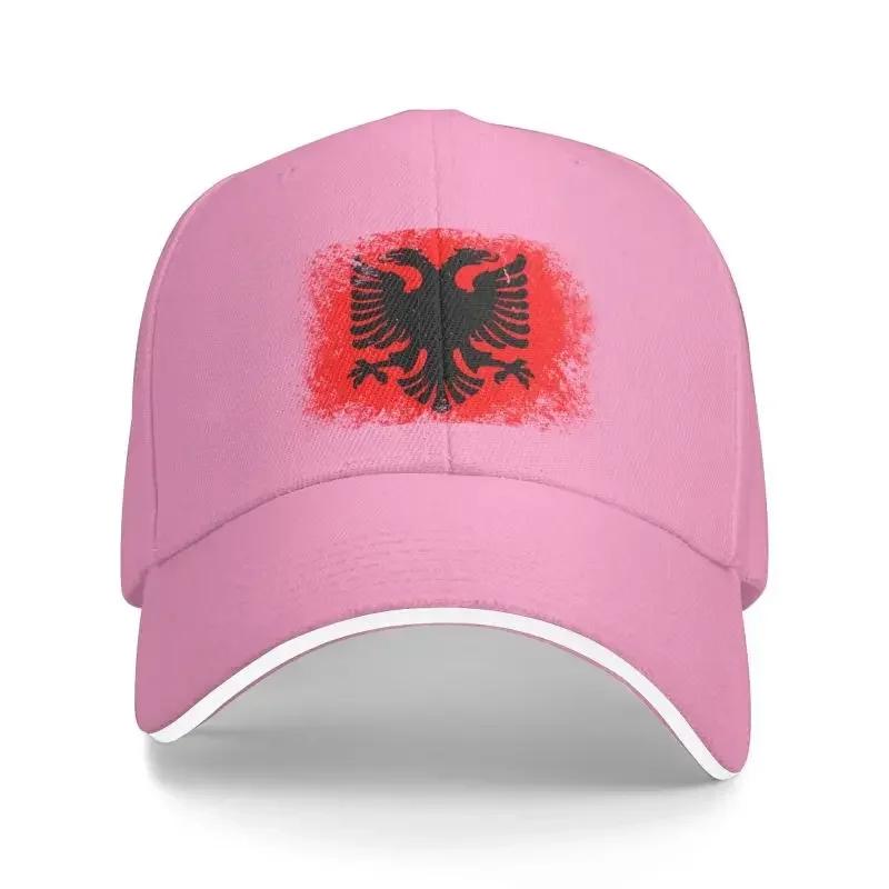 Individuelle Albanien Flagge Baseballkappe Herren Damen Verstellbar Albanischer Adler Wappen Dad Hat Outdoor
