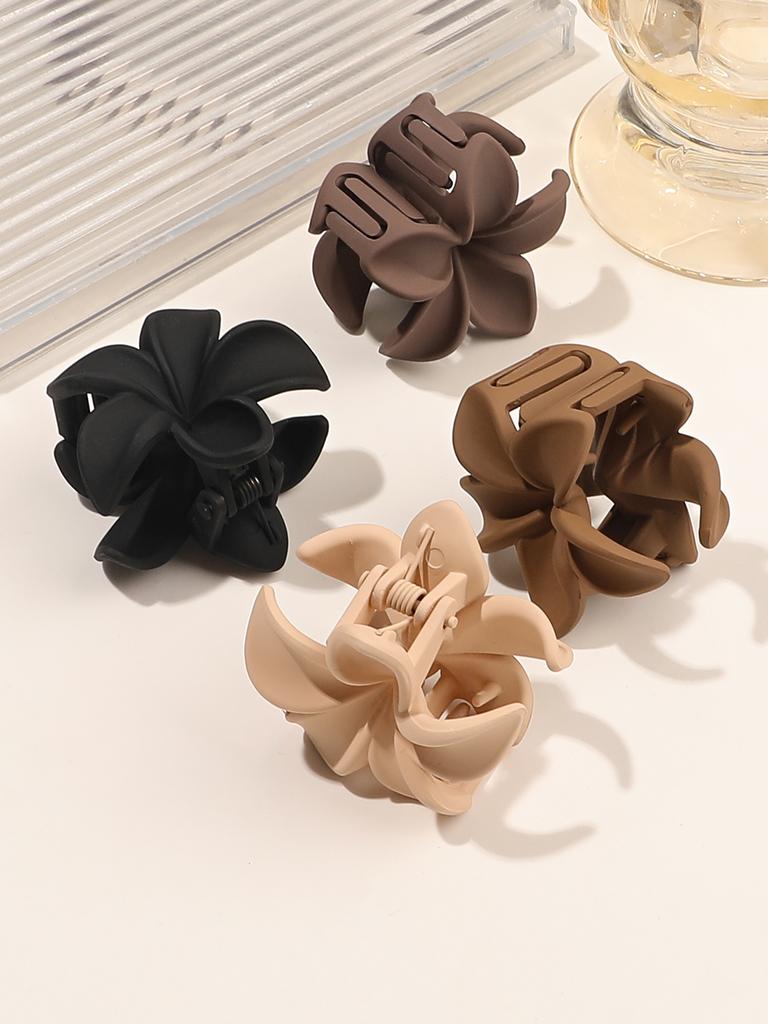 10Pcs Flower Claw Clips Small Matte Tiny Hair Clips for Women, 1.2" Mini for Thin Medium Hair, Cute Hair Accessories