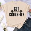 Crossfit Fitness tshirt women summer harajuku Tee girl Japanese 2000s y2k clothing Unisex Top