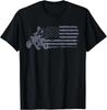 ATV Quad Four Wheeler Bike Rider American Flag Distressed Gift Unisex T-Shirt
