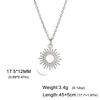 Fashion Sun Necklace Stainless Steel Pendent Choker Gold Color Necklaces for Women Girls Jewelry Wedding Party Christmas Gifts