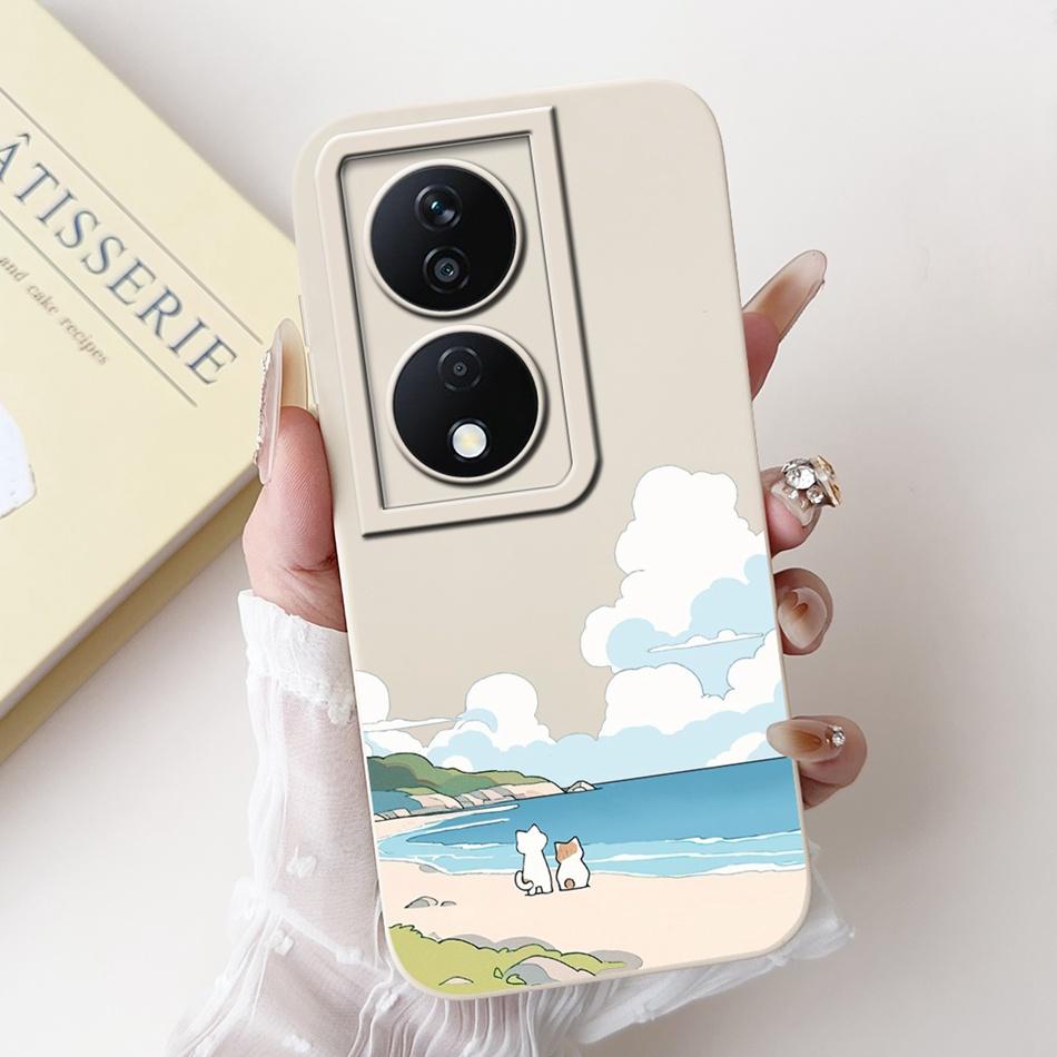 For Honor X7b Cute Panda Rabbit Cartoon Case HonorX7b X 7B 4G CLK-LX1 LX2 LX3 Camera Protective Soft Silicone Phone Cases