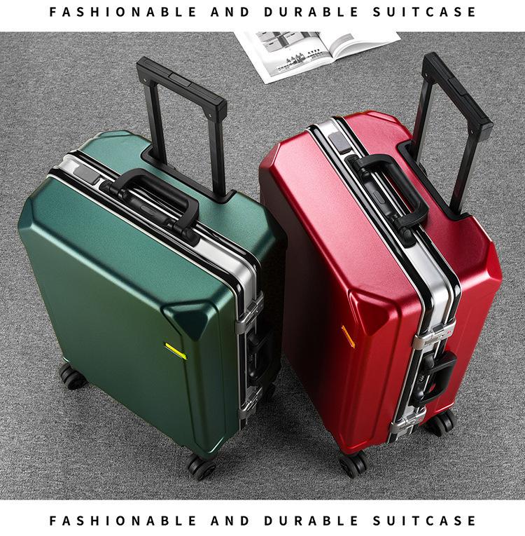 2025 Durable 20" Carry-on Aluminum Suitcase with Universal Wheels for Men and Women