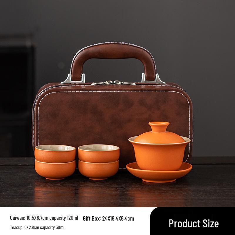 Portable Ceramic Travel Tea Set