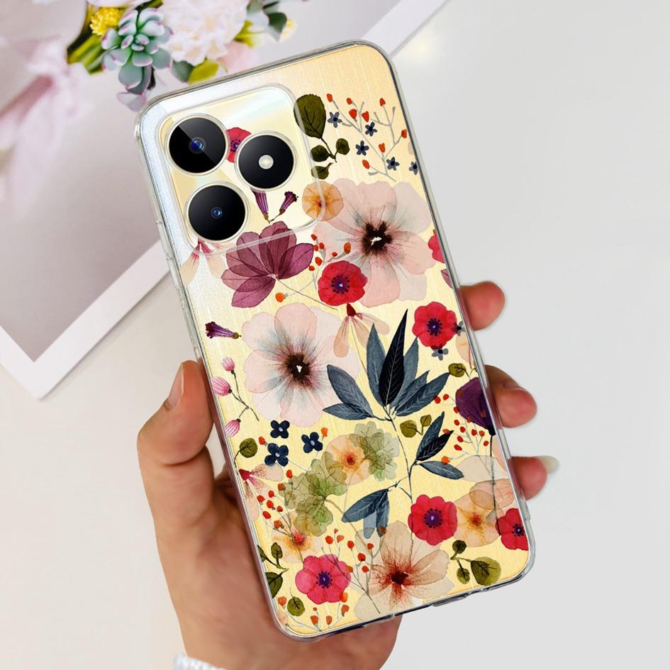 For Cover Realme C53 Phone Case 6.74" 2023 New Fashion Astronaut Soft Silicone Clear Back Cover For Realme C53 RMX3760 C 53 Capa