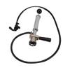 Beer Keg Pump 4in D System Chrome Iron Easy Operation Tight Sealing Keg Tap with Faucet Hose for