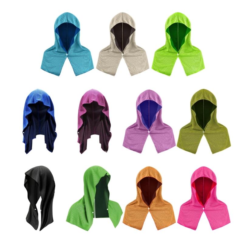 Pack of 2 Ice Silk Cooling Sun Protections Scarves Chill Neckwear Head Wrap Great For Hiking Camping And Outdoor Sports