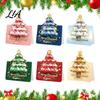 Christmas Atmosphere Decoration Cards 10 Pcs 3D Tree Greeting Cards, Holiday Postcards Colorful for Holidays Bulk New Year, Winter Xmas Party Supplies