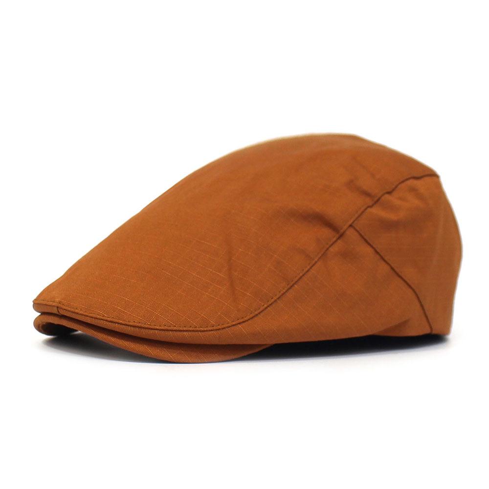 Solid-colour flat-brim cap Forward-facing cap Beret Cotton casual cap Casual cap for men and women