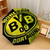 Fußballmannschafts-Regenschirm mit Automatik-Öffnung/Schließung & Selbst-8-Rippen Robuster Schirm, Kompakter Reise-Regenschirm Geeignet für den Außenbereich