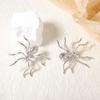 Pin Spider Necklace Opening Ring Insect Ear Studs Vintage Exaggerated Spider Jewelry Set Party