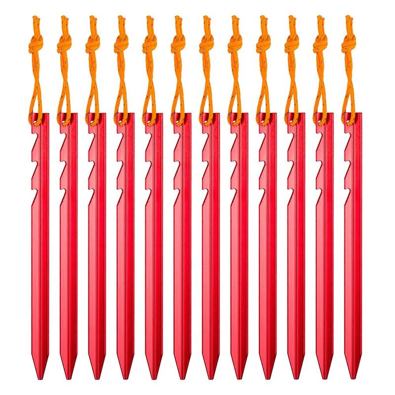 Norman Outdoor Tent Aluminum Alloy Reflective Rope Tent Stakes