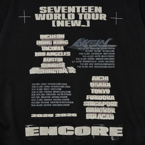 Seventeen Felpa con cappuccio World Tour NUOVO_ ENCORE