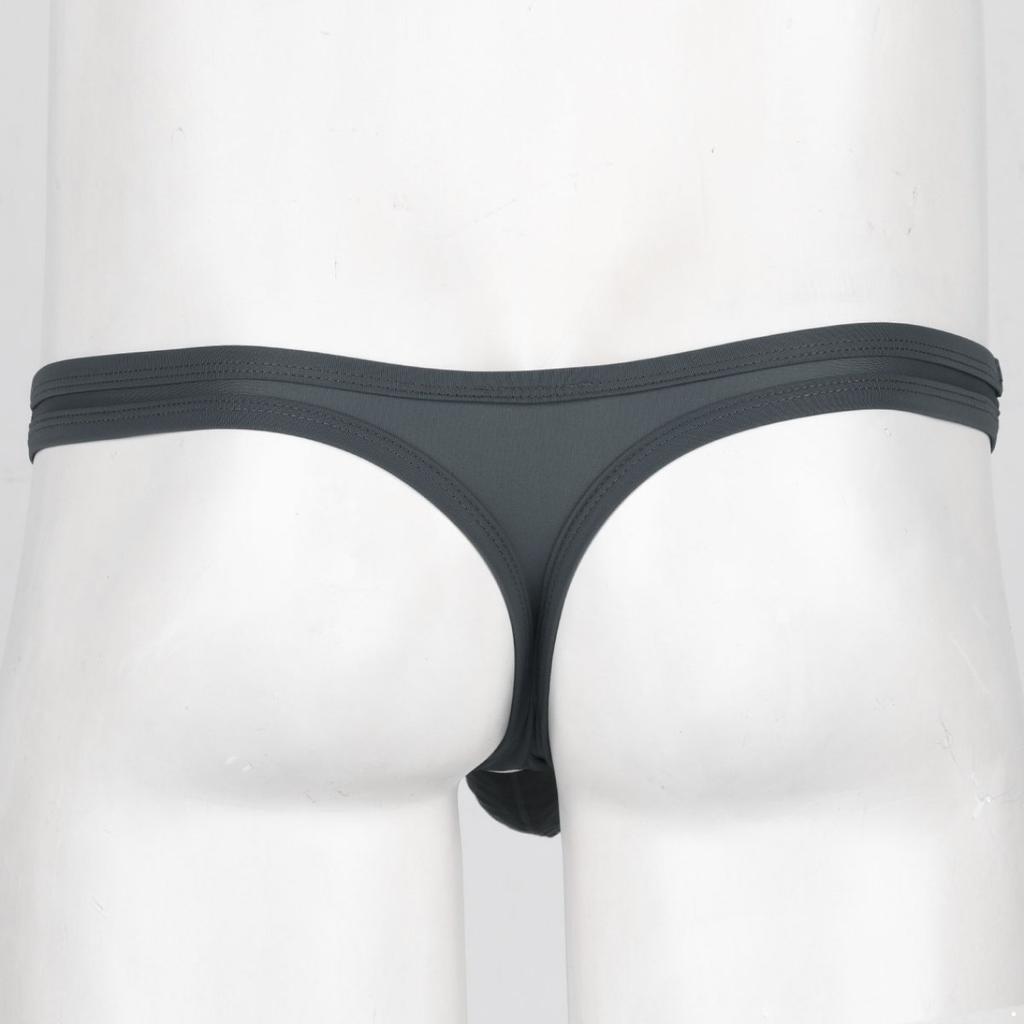 Men's Open Crotch Jockstrap Low Rise Stretchy G-String Thong Underwear