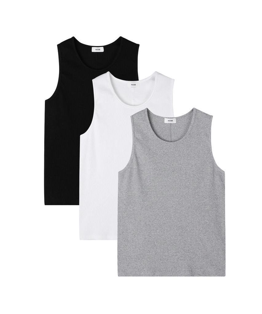 NOISE Essential Ribbed Cotton Sleeveless - 3 Colors