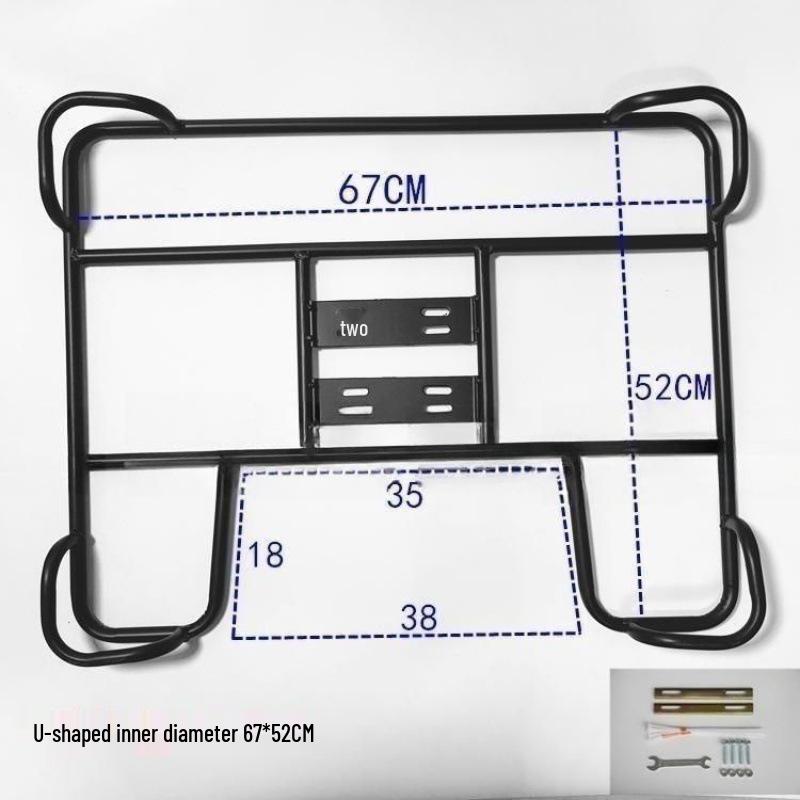 Electric Motorcycle Rear Rack for Food Delivery - Insulated Box Bracket