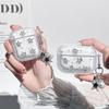 Silver Bead Star Suitable For Airpodspro3 Protective Case Apple Airpods4 Bluetooth Headset Case Pearl Pendant