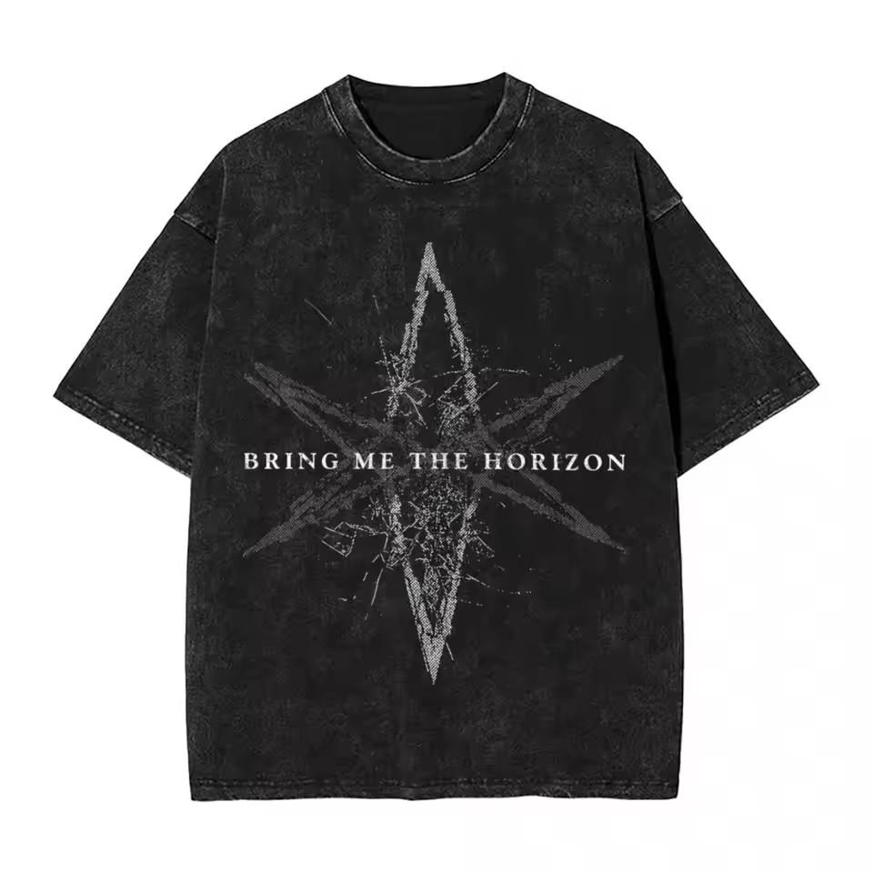 Bring Me The Horizons Rock Music Yk Clothes Tee Shirt Femme TShirts for Women Haikyuu Graphic Tees Camisetas Mujer M
