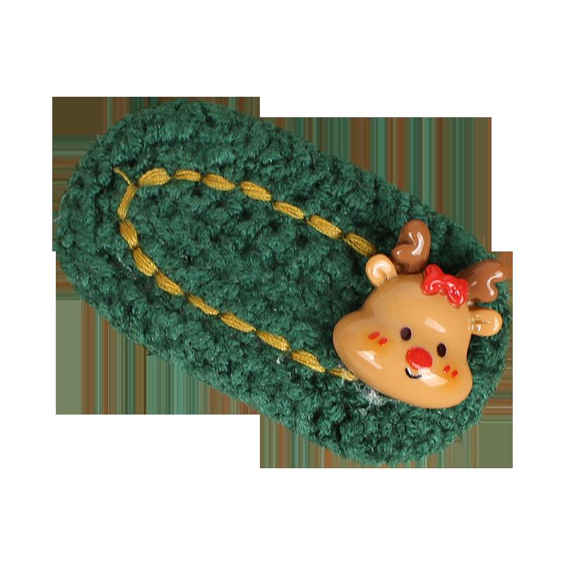 Handmade Knitted Christmas Hair Clips: Cute Santa Claus & Snowman Accessories for Adults and Kids