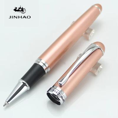 JINHAO 750 Or Rose 15 Couleurs Stylo Roller à Encre Noire/Bleue Stylo Cadeau d'Écriture de Luxe Stylo Calligraphie Étudiants Stylo Bureau Finance