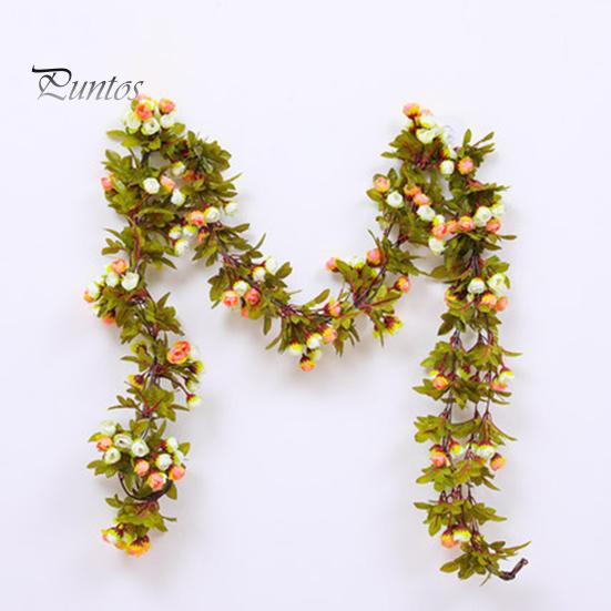 Fake Flower Vines 220cm Not Wither Decorative Artificial Rose Flowers Vine DIY Wedding Garland Accessories for Daily Life Simulation Plant