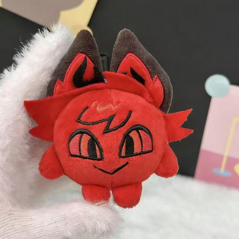 Super Niedlich 12cm Süßes Anime Animation Hazbin Hotel Plüschtier Lustig 3V Vox Rote Alastor Charakter Figur Peripherieartikel Plüschtier Puppe