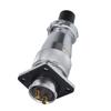 WS20 2 Pins Plug Socket Waterproof Panel Mount Connector Aviation Connector  Wiring Connecting