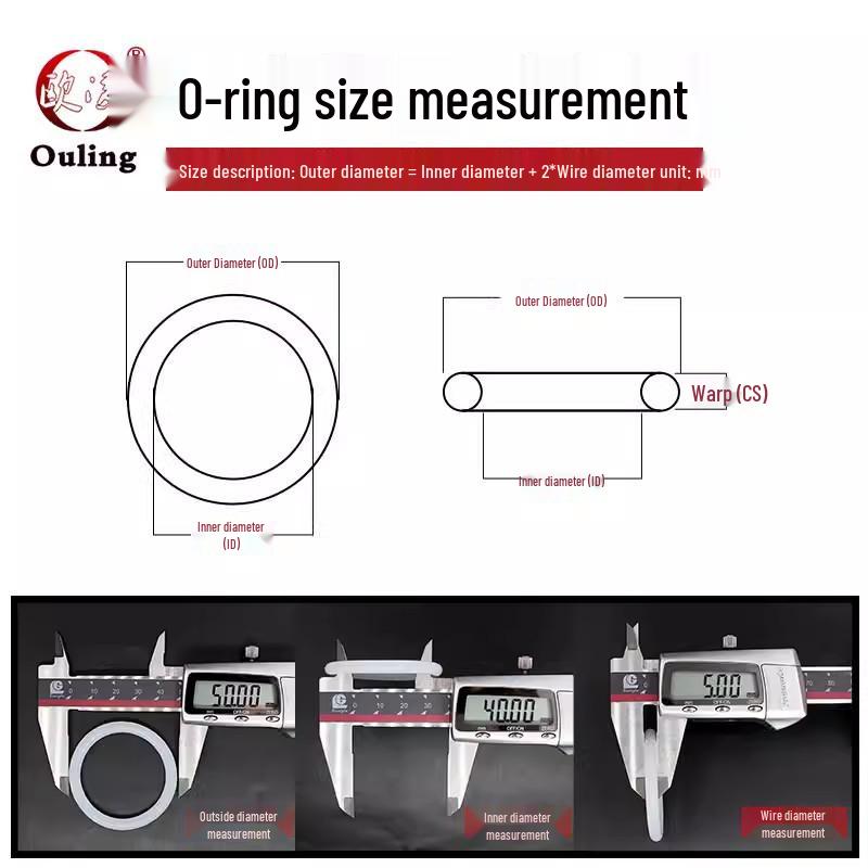White Silicone O-Ring, Multiple Outer Diameters (31-50mm) with 2.4mm Thickness