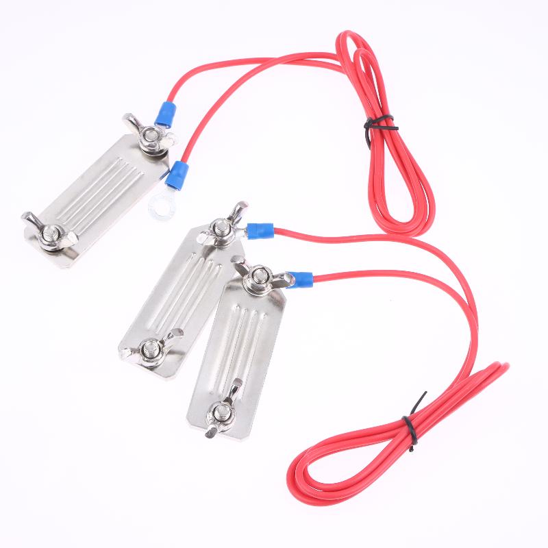Conector de Cinta para Valla Eléctrica Clip Único/2 Clips Clip de Acero Inoxidable Conector de Cinta Eléctrica Para Granja Animales Cabras
