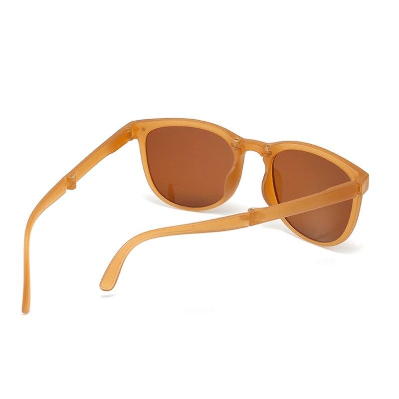 New Women's Fashion Folding Sunglasses UV400 Protect Retro Oval Glasses Lady Designer Brand