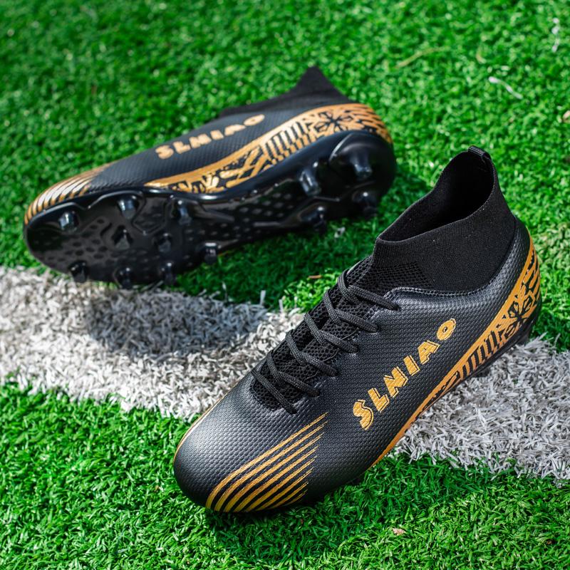 Football Shoes   Men's Large-scale Football Shoes Long Nail Anti-slip and Wear-resistant TPR Artificial Corthop Outdoor Children's Football Shoes