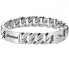 Starkes Metall Titan Massiver Stahl Halsband 32mm Edelstahl Gold Hundehalsband Beschriftung Individuelle Kette Bully Französisch Kampf Großer Hund