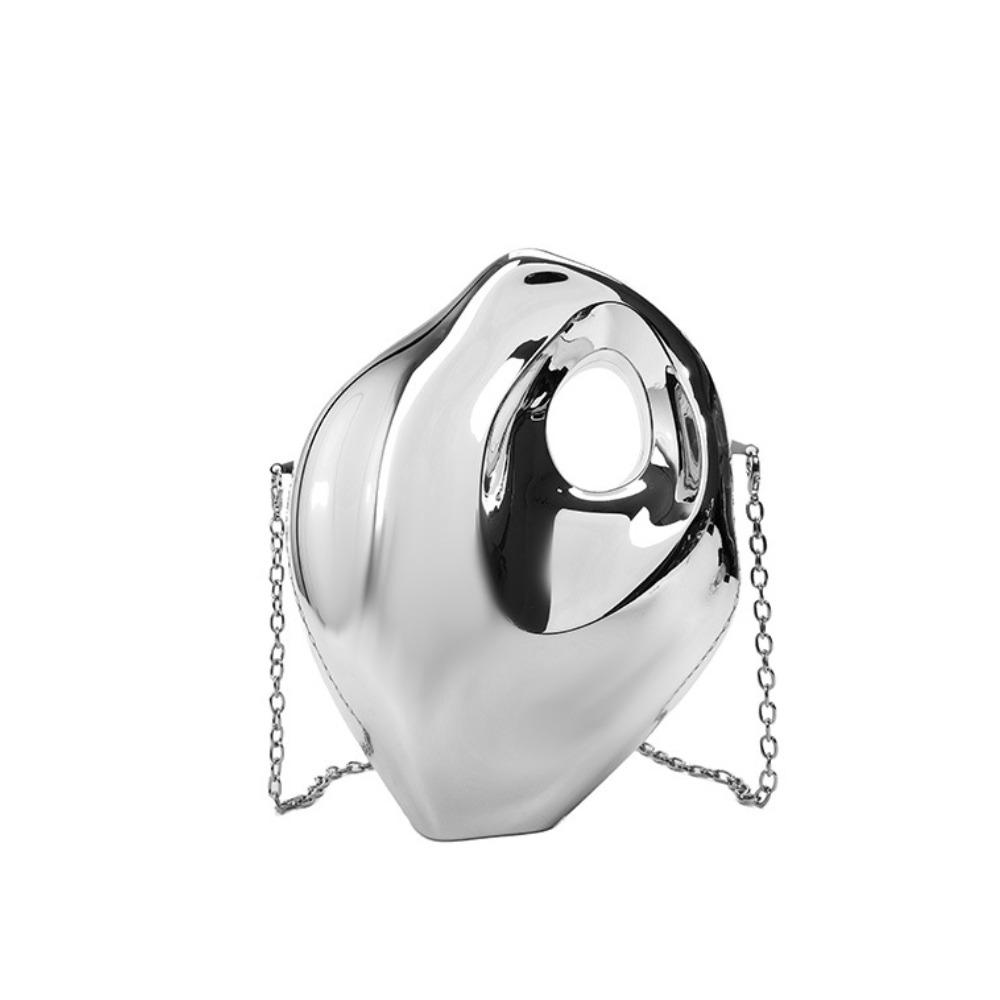 Модная акриловая цепь особой формы женская сумочка-коробка 24 новая нишевая универсальная сумка-мессенджер на плечо для commuters серебряный