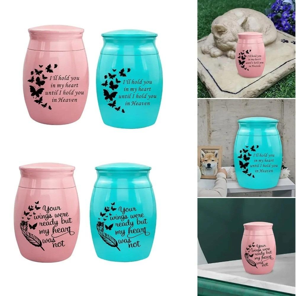 Waterproof Memorial Pets Urn Aluminum Zinc Zinc Alloy Cremation Urns Personalized Ashes Sealed Box  Funeral