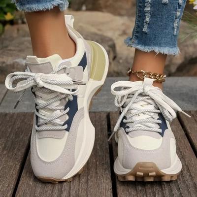 Gemengde Kleuren Veterschoenen Dames Sneakers Outdoor Casual 2024 Hot Sale Schoenen voor Dames Lente/herfst Dames Gevulkaniseerde Schoenen