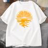 Orange Fruit T Shirt Casual Unisex Unisex Short Sleeve Tee Clothes Fruit Lover Tee Shirt Streetwear Tees Aesthetic Vintage Shirts