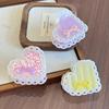 Elegant Acetic Acid Hair Claw Korean Style Bow Hair Claw Hair Clip Heart Shark Clip  Friends