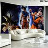 Anime Dragonball Wall Tapestry Aesthetic Wall Hanging Printed Fabric Blanket Decorative Tapestries for Bedroom Living Room Home Decor