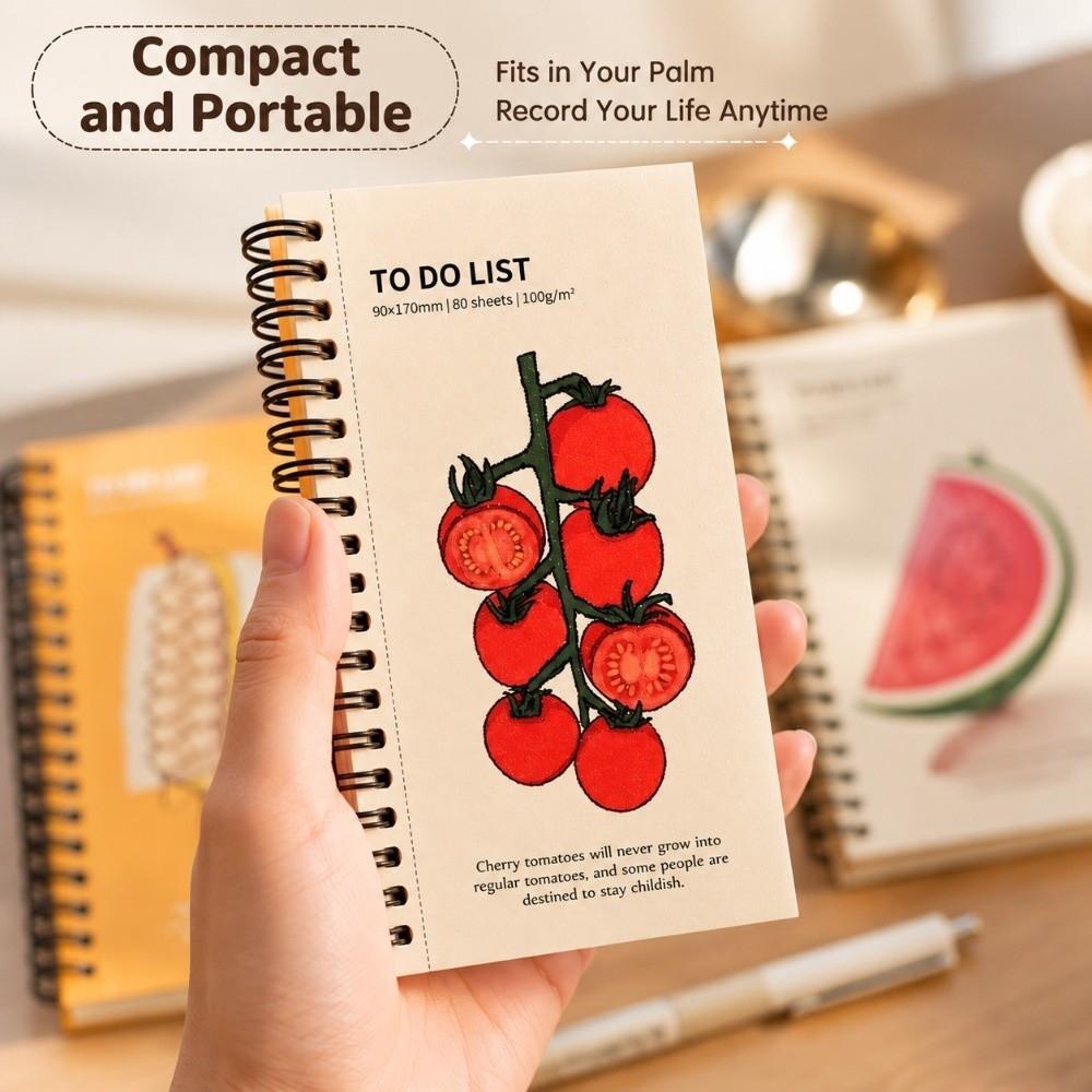 Spiral Bound To Do List Notebook Portable Habit Tracker Journal Self Discipline Habit Tracking