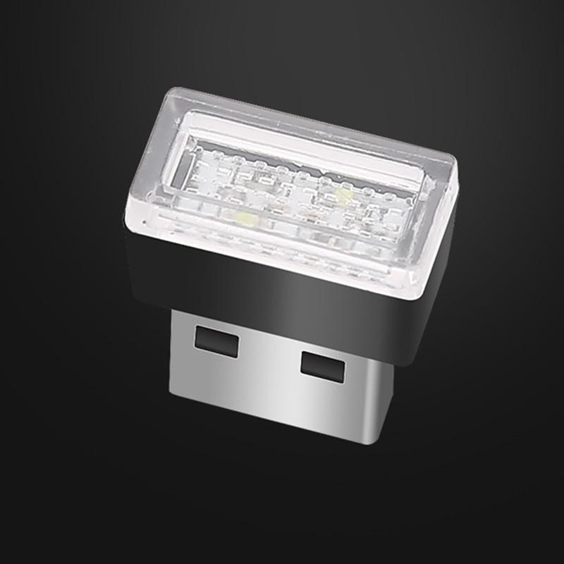 2PCS Mini USB LED noční světla Atmosférická lampa do auta Dekorace do auta Okolní osvětlení LED neonová žárovka Auto zboží