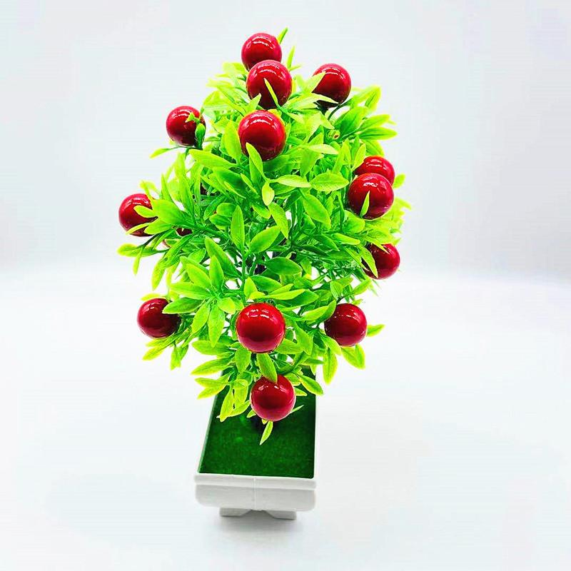 Cherries Artificial Fruit Plant With Plastic Material For Home Decor And Indoor Landscaping