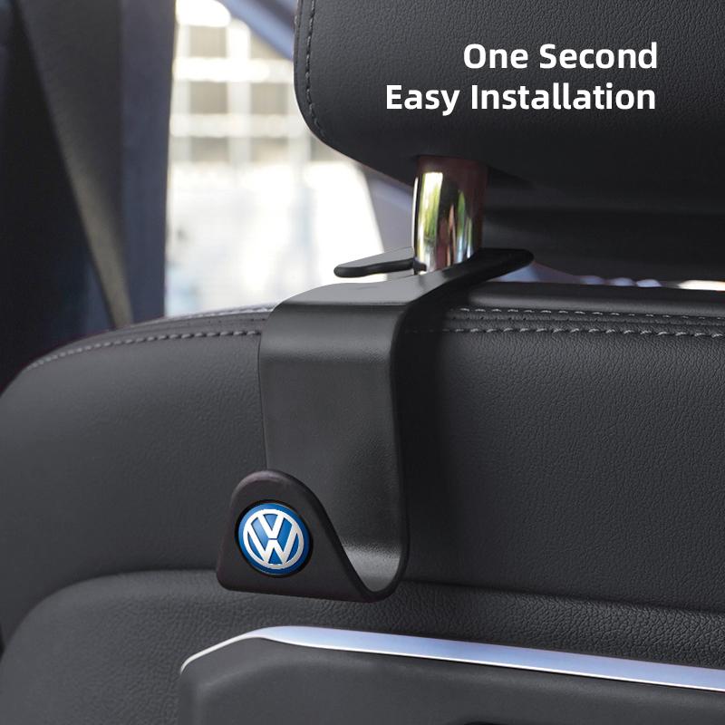 VW GTI GOLF 2026 Hot For VW VOLKSWAGEN 2Pcs Car Interior Portable Seat Back Hooks For Volkswagen Tiguan T-ROC R Scirocco GTI Mag