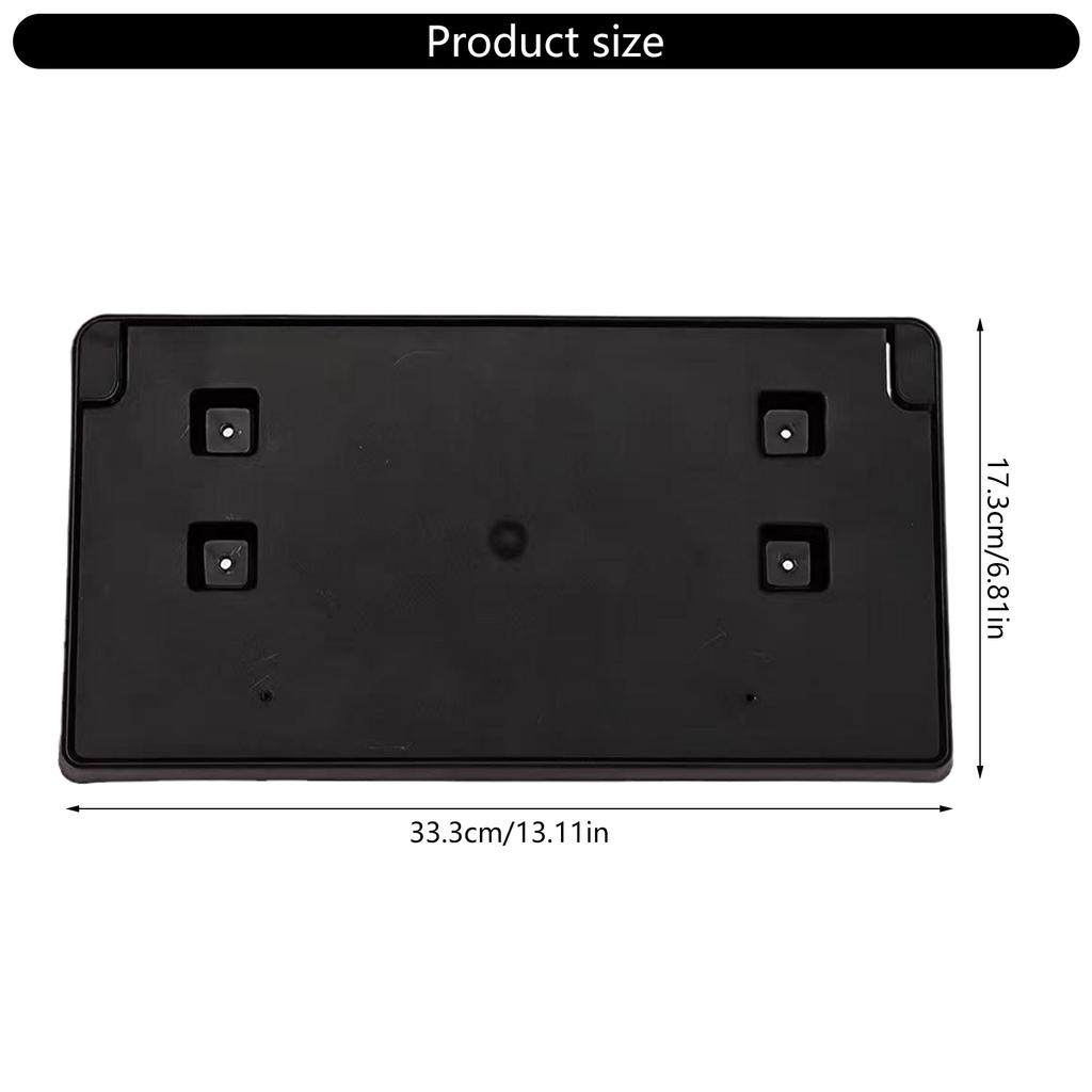 Resistant Corrosion Car Front Bumper License Plate Retainer Bracket Number Secure Mounting Cover Suitable for 68295610AA