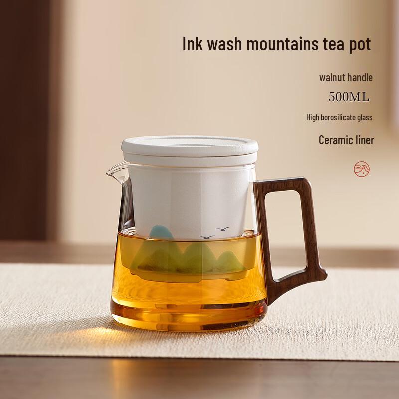 

Glass Teapot with Ceramic Infuser