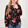 Christmas Day Sweatshirts For Children Boys And Girls Knit Sweater Cute Shirt Fall Crewneck Pullover Tops