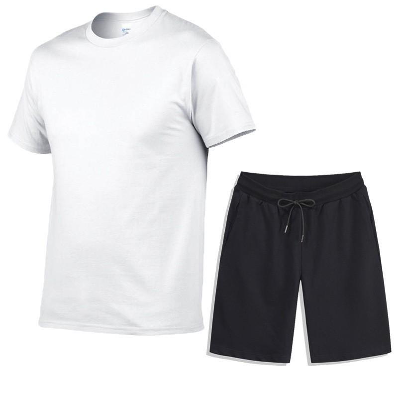 Herren Sommer Sport Freizeit Set: T-Shirt & Shorts für Fitness & Laufen